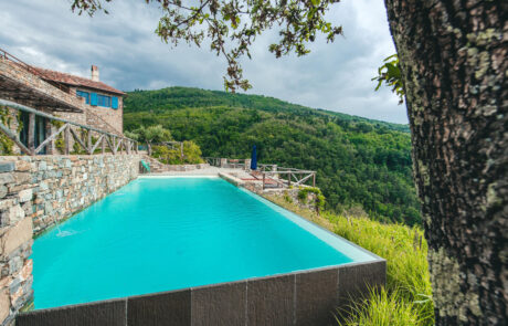 Il Tagliato garden and swimming pool